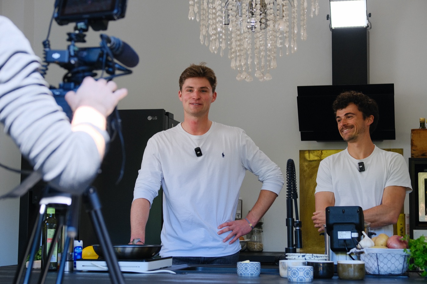 Tournage d'un épisode en cuisine